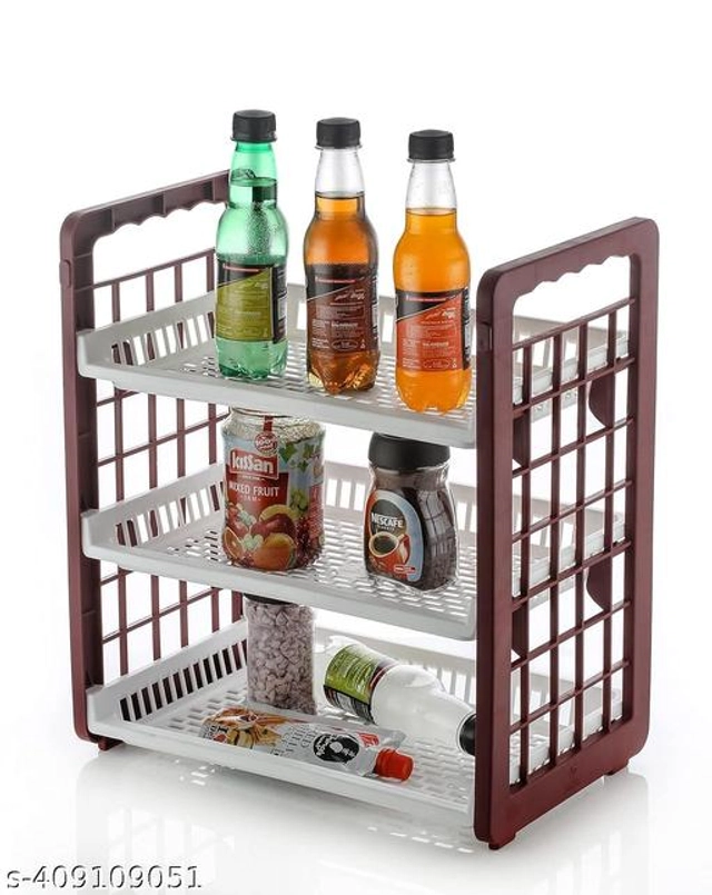 Plastic Multipurpose Storage Rack (Multicolor)