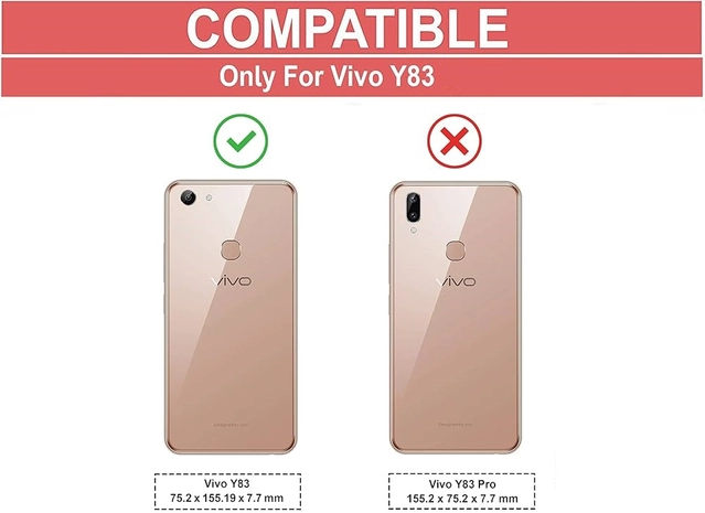 Silicone Mobile Back Cover for Vivo Y83 (Transparent)