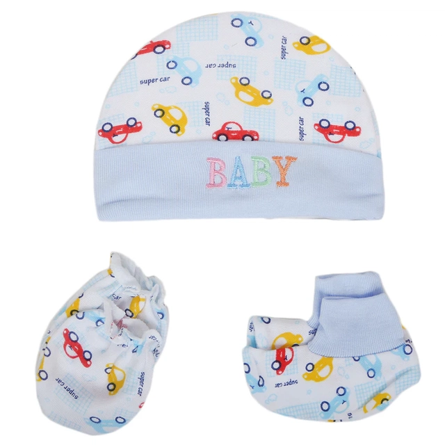 Cotton Cap for Baby (Multicolor, 0-6 Months)