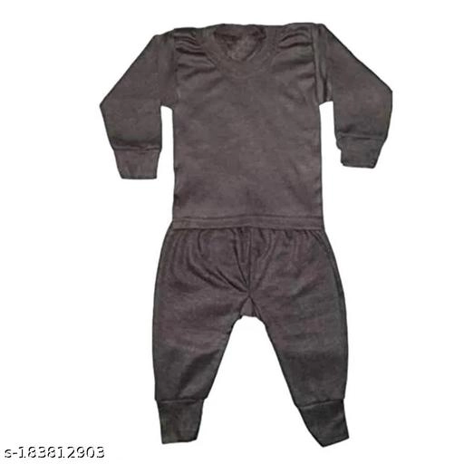 Woolen Thermal Set for Kids (Multicolor, 0-3 Months) (Set of 2)