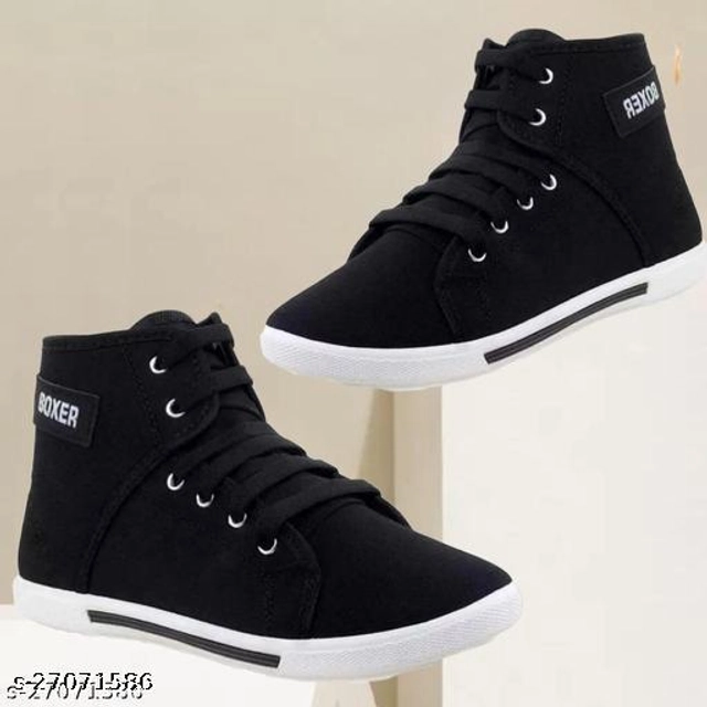 Boots for Men (Black, 6)