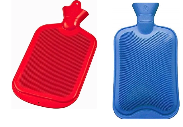 Rubber Hot Water Bag for Pain Relief (Multicolor, 2 L) (Pack of 2)