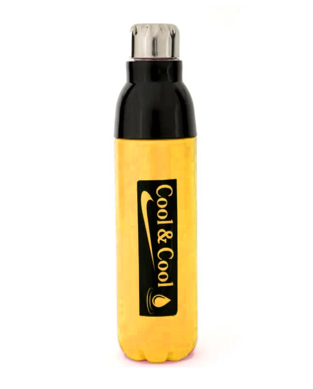 Fancy Plastic Water Bottle (Yellow, 1000 ml)