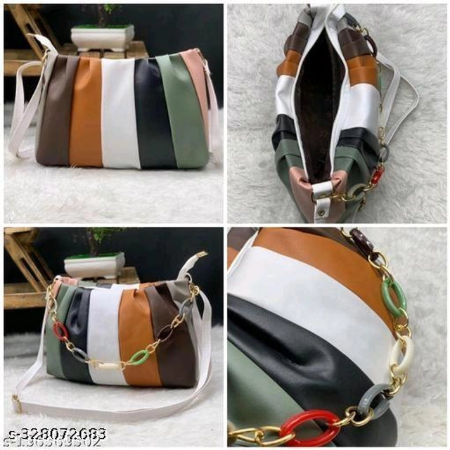 PU Sling Bag for Women (Multicolor)