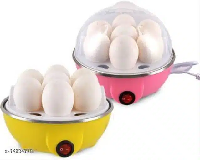 Single Layer Egg Boiler (Multicolor, Pack of 2)