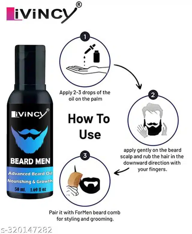 Livincy Beard Growth Oil (50 ml)