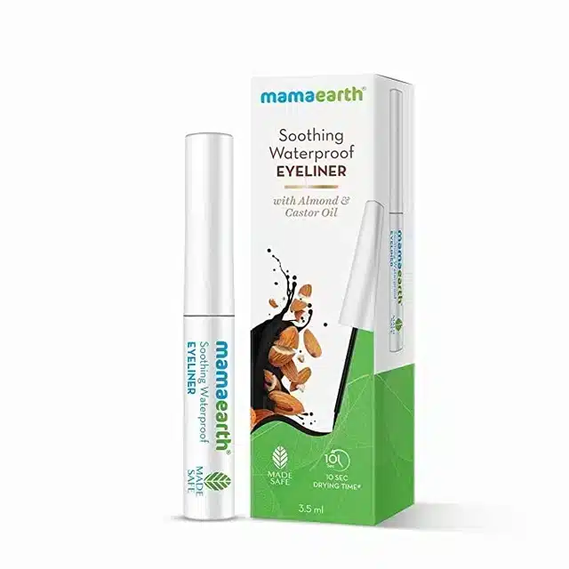 Mamaearth Soothing Waterproof Eyeliner with Almond Oil & Castor Oil for 10 Hour Long Stay - 3.5 ml