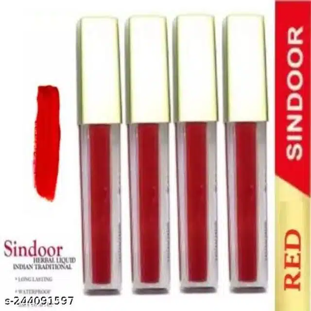 Sindoor for Girls & Women (Maroon, 10 ml) (Pack of 4)