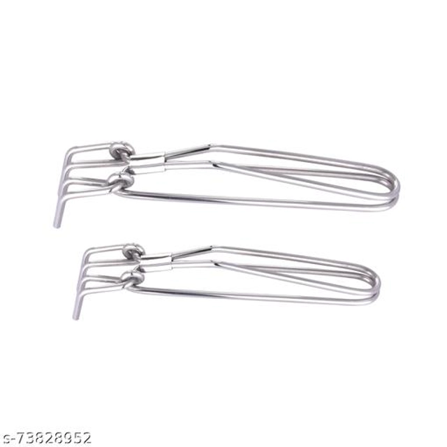 Stainless Steel Wire Tong (Multicolor, Pack of 2)