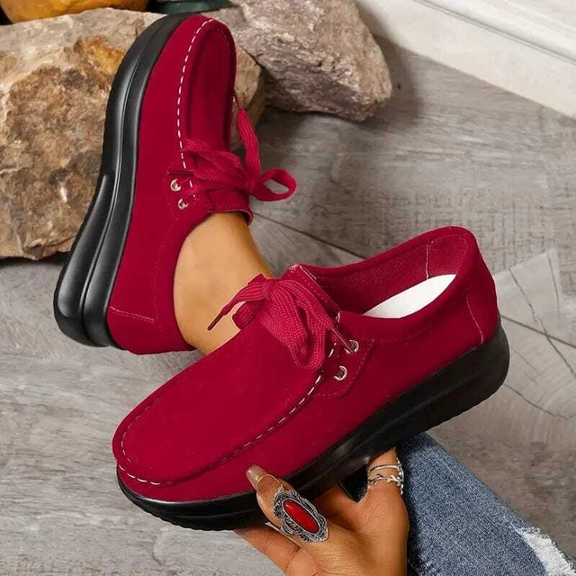 Casual Shoes for Women (Maroon, 3)