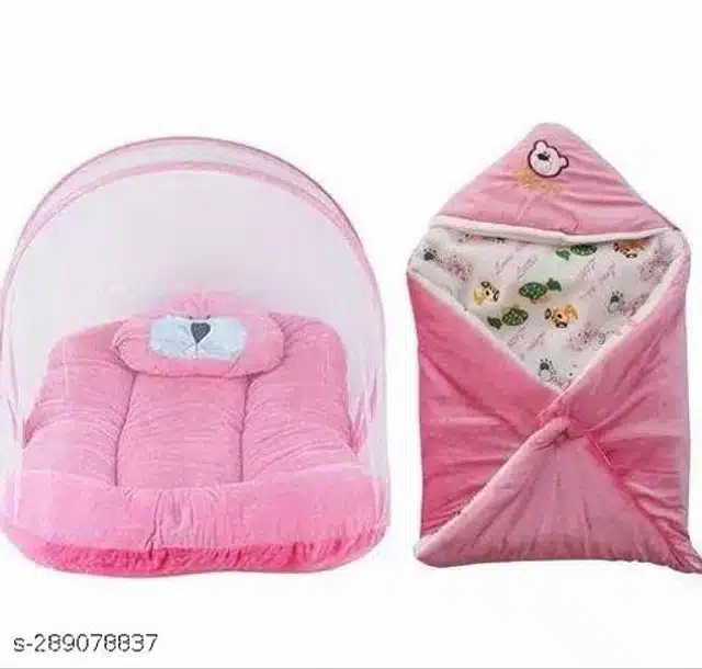 Combo of Baby Sleeping Set (Pink, Set of 2)