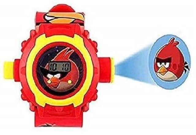 Angry Birds Digital Watch with 24 Image Projection (Multicolor)