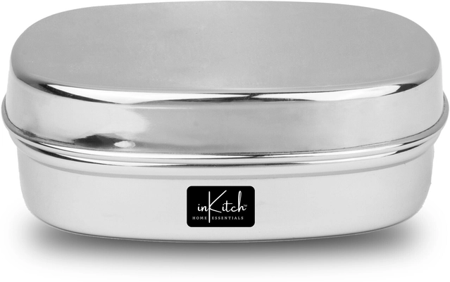 Inkitch Stainless Steel Storage Container with Lid for Kitchen (Silver)