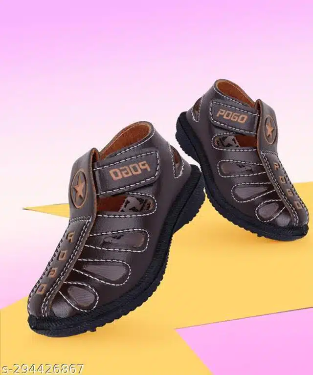 Velcro Sandals for Kids (Brown, 4.5-5 Years)