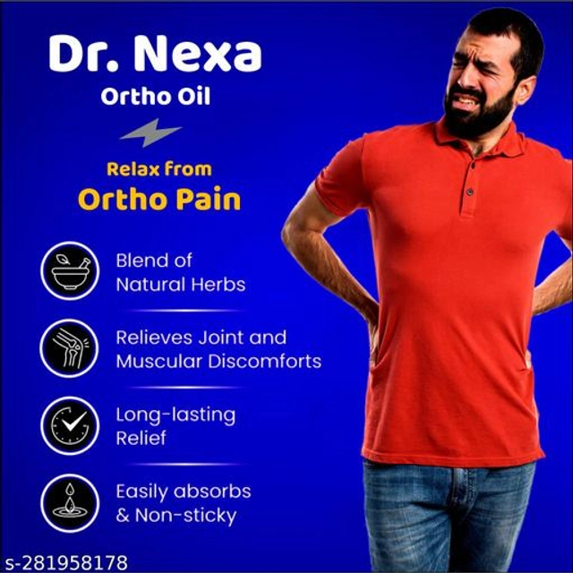 Dr. Nexa Ortho Joint Pain Massage Oil (50 ml, Pack of 2)