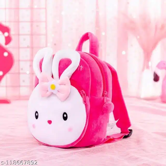 Plush School Bag for Kids (Pink)