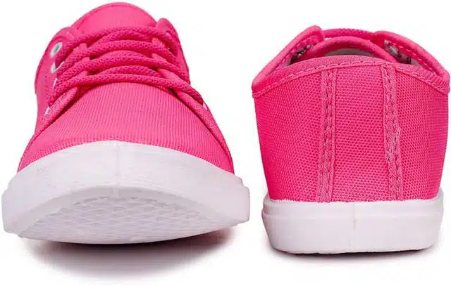 Women's Casual Sneakers Shoes (Pink, 6) (S-488)