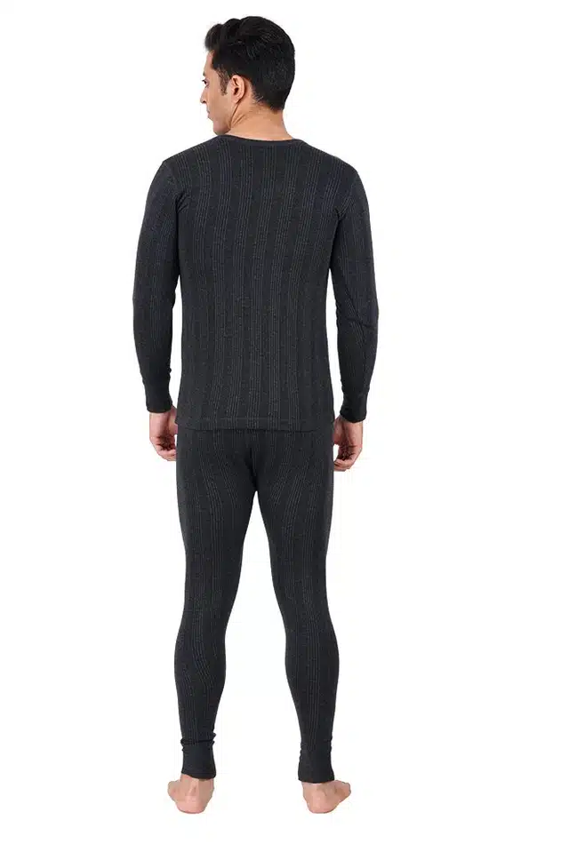 Polycotton Thermal Set for Men (Grey, S)