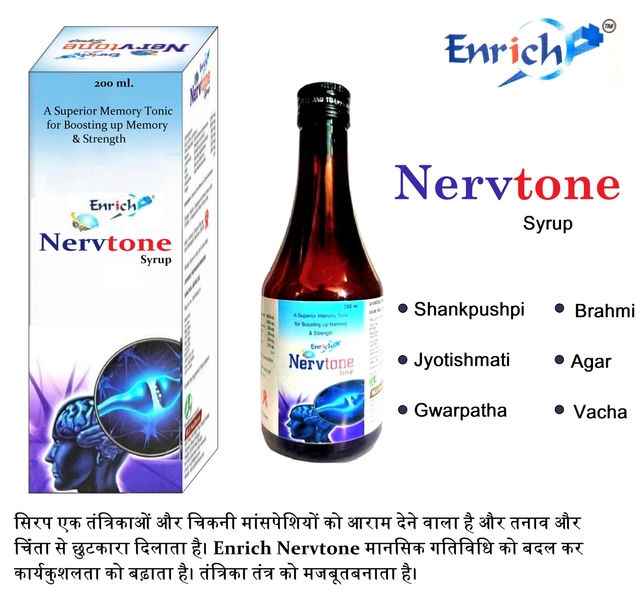 Enrich Plus Nervtone Memory Tonic (200 ml, Pack of 2)