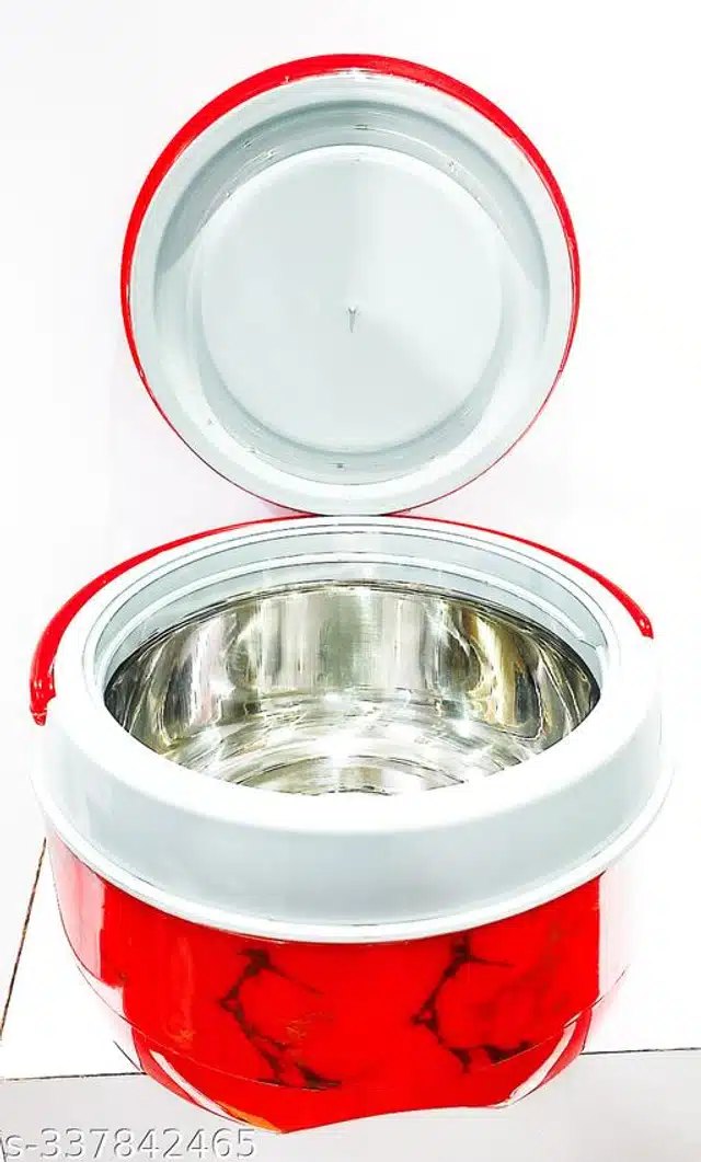 Plastic Serving Casserole (Red, 1000 ml)