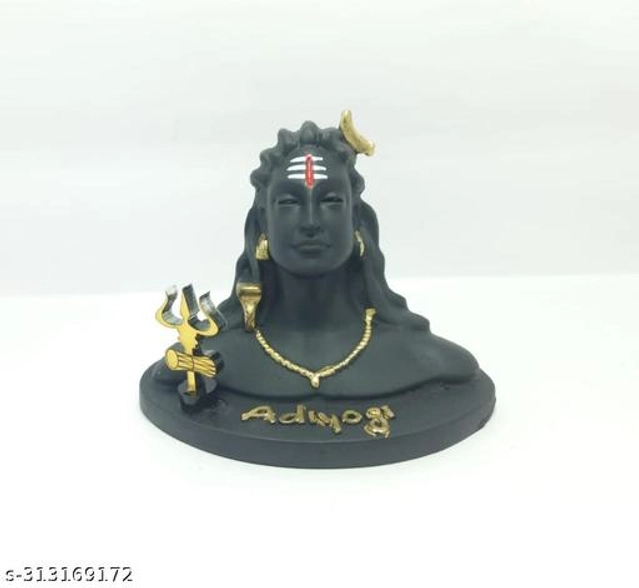 Lord Adiyogi Shiva Car Showpiece (Multicolor)