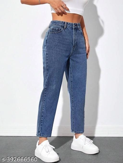 Denim Jeans for Women (Blue, 34)