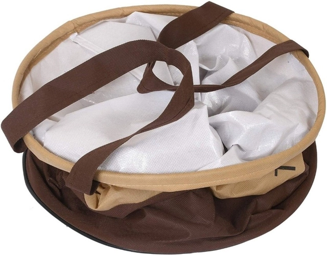 RAJ BAG 45 L Beige, Brown Laundry Bag (Non Woven, Pack of 1)