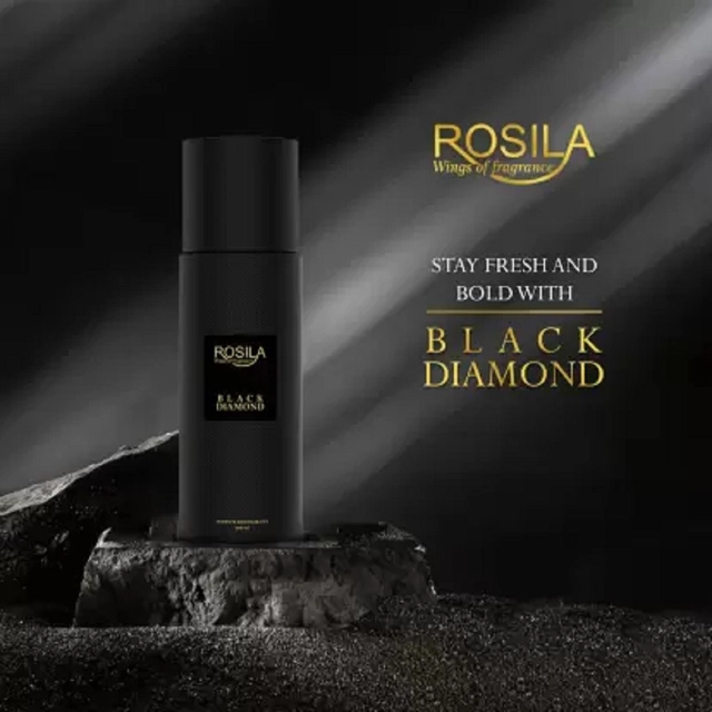 Rosila Black Diamond Spray Perfume for Men & Women (200 ml)