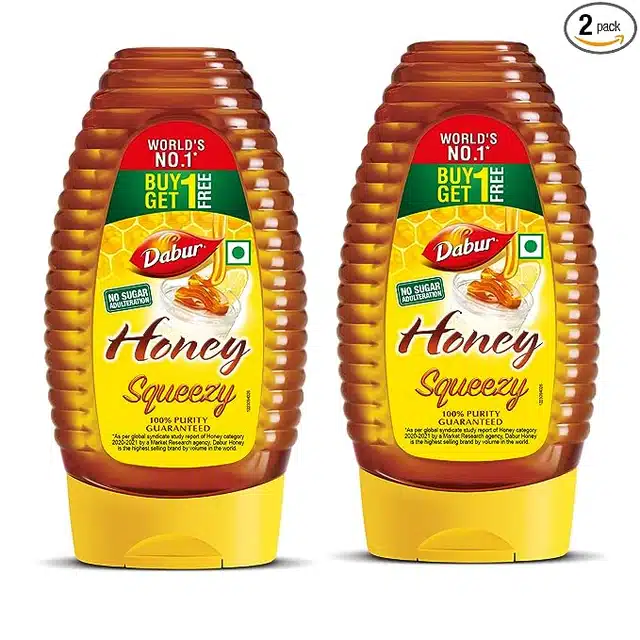 Dabur Honey Squeezy - 2X225 g (Buy 1 Get 1 Free)
