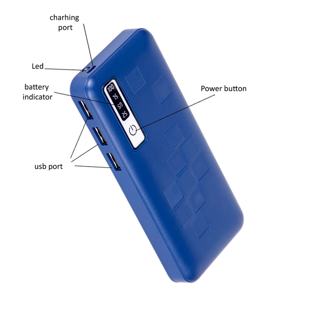 20000 mAh Power Bank (Blue)