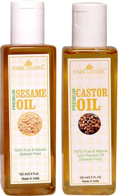 Park Daniel Sesame Oil & Castor Oil (Pack of 2, 100 ml) (SE-327)