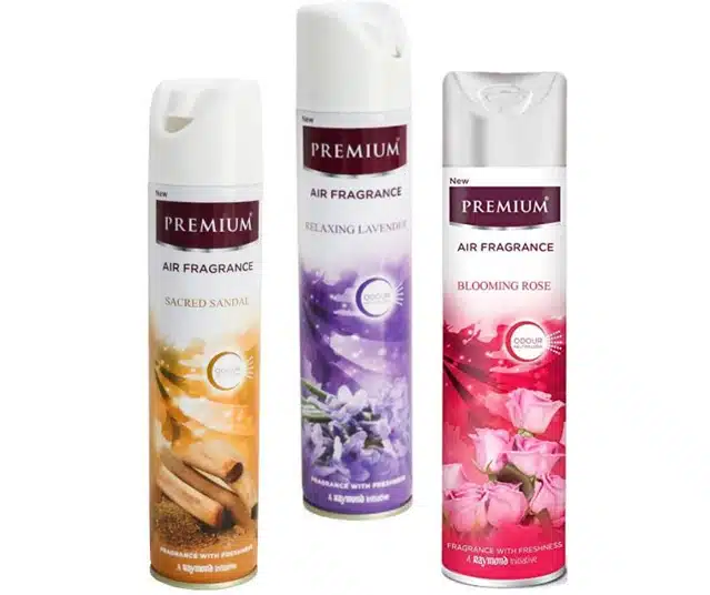 Premium Relaxing Lavender with Blooming Rose & Sacred Sandal Air Fragrance (Pack of 3, 217 ml)