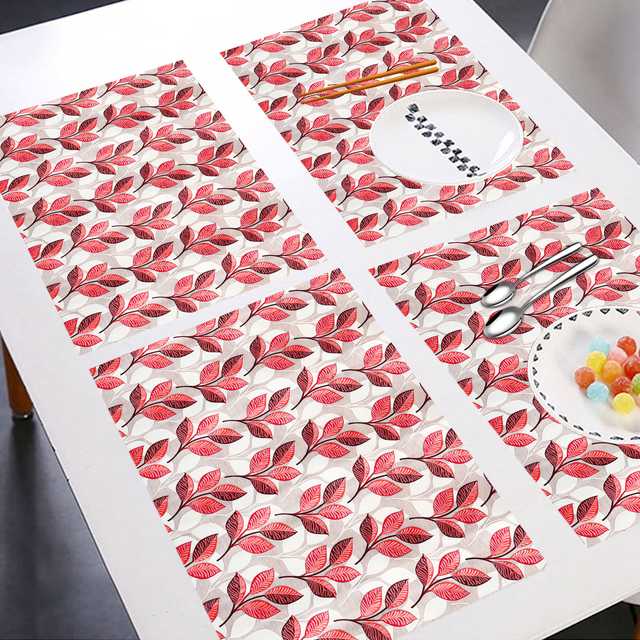 PVC Multipurpose Fridge Mat (Pack of 8) (Pink, 44X29 cm) (ER-394)