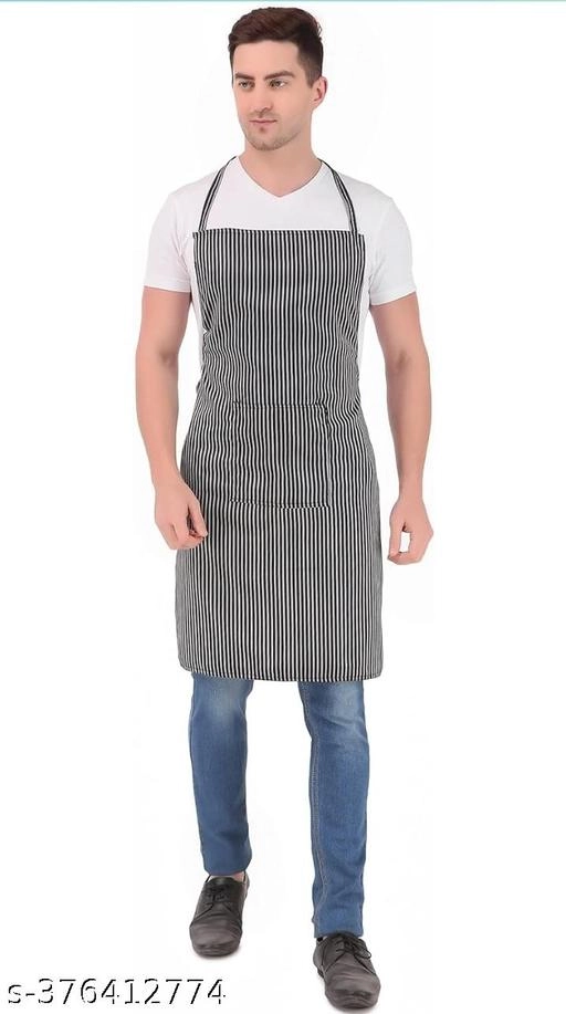 Cotton Apron for Men & Women (Black)