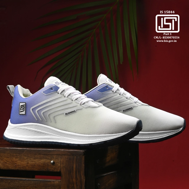 Sports Shoes for Men (Lavender & White, 6)