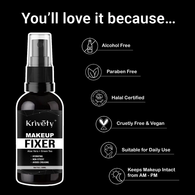 Krivety Natural Makeup Fixer (50 ml)