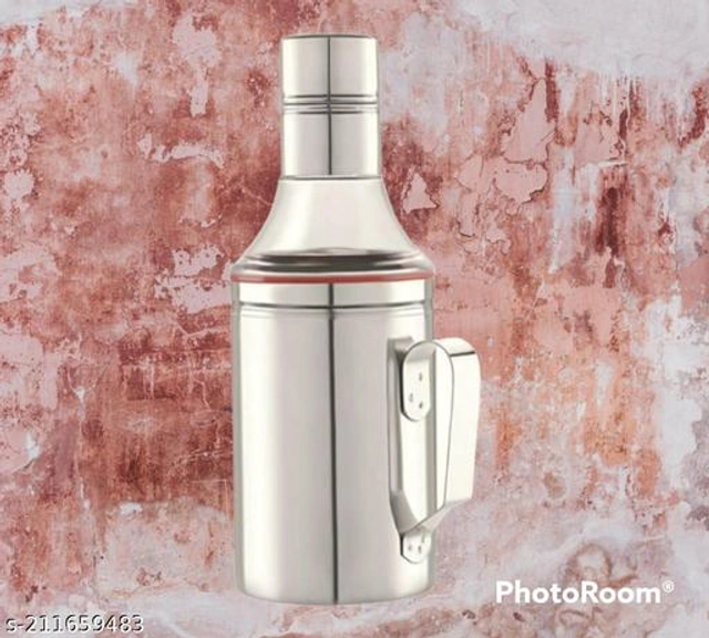 Stainless Steel Nozzle Oil Dispenser (Silver, 1000 ml)