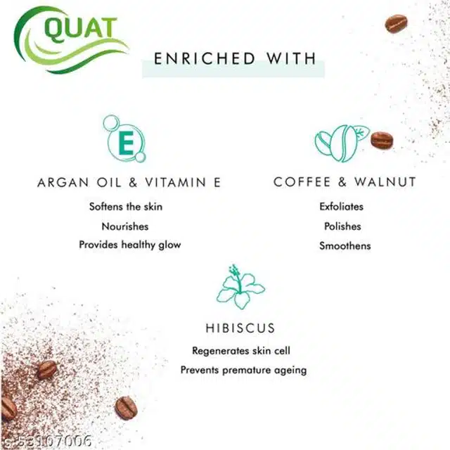 Quat Coffee with Walnut Face Scrub (100 g)