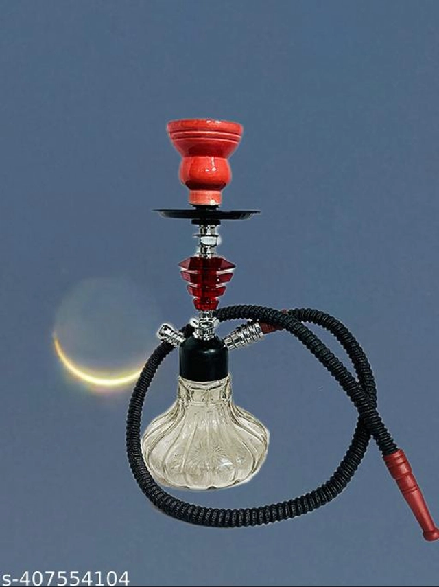 Aluminium Flavour Hookah Pot (Black & Red)