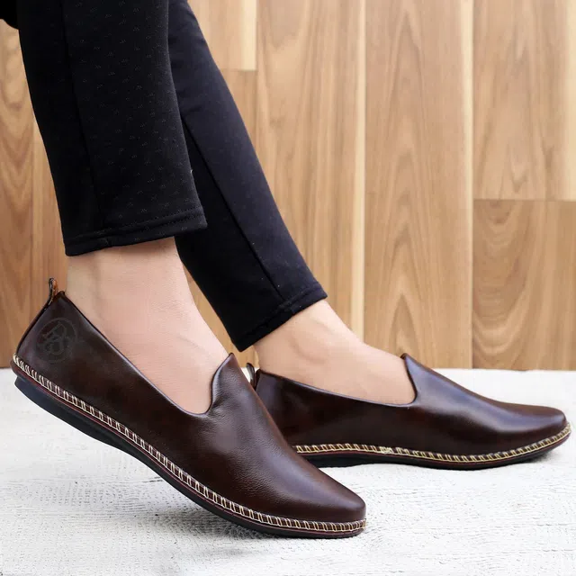 Loafers Shoes for Boys & Men (Brown, 6) (PRSD-2)