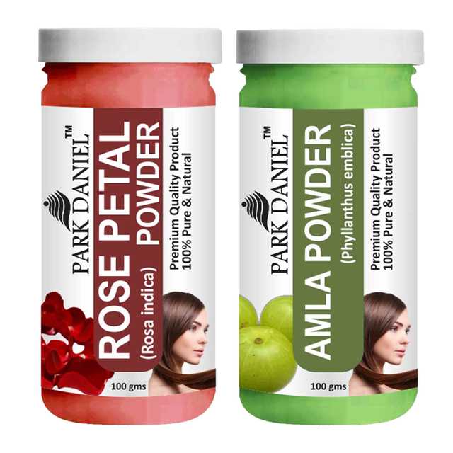 Park Daniel Pure & Natural Rose Petal Powder & Amla Powder (Pack Of 2, 100 g) (SE-1173)