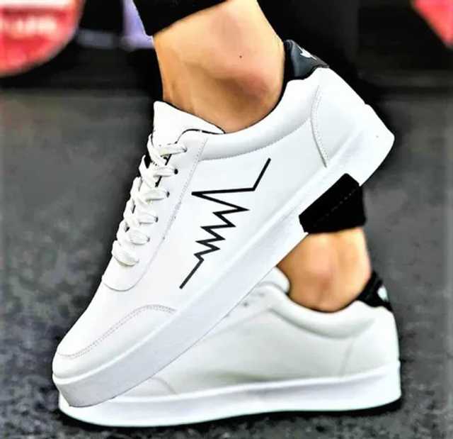 Soo PVL Casual Shoes For Men (White, 9) (R44)