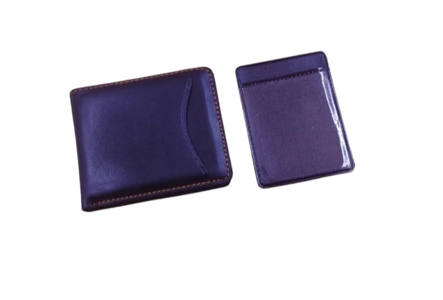 Faux Leather Wallet for Men (Black)