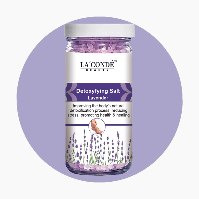 La'Conde Lavender & Lemon Detoxifying Bath Salt Crystal (200 g, Set of 2)