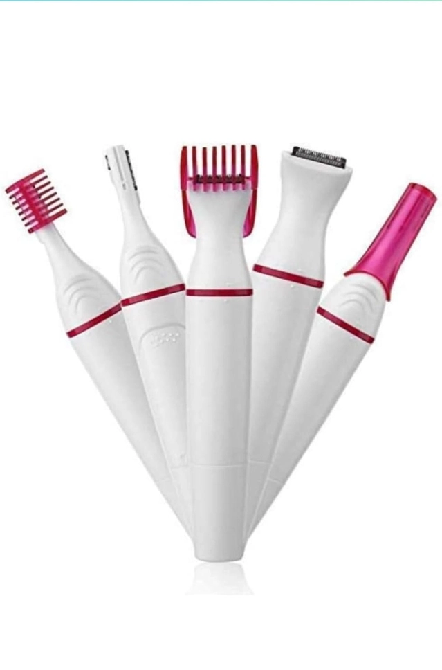 Rechargeable Sweet Sensitive 7 in 1 Hair Trimmer for Women (Multicolor)