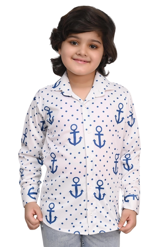 Full Sleeves Printed Shirt for Boys (Multicolor, 5-6 Years) (Pack of 2)