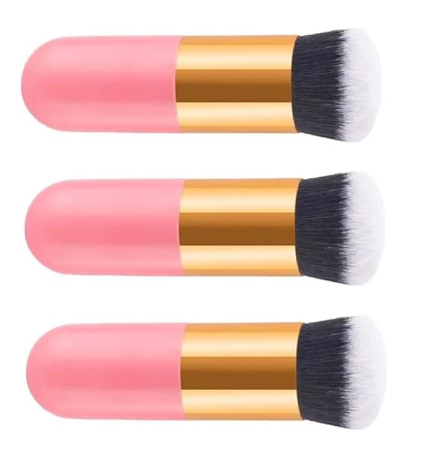 Colorstock Beauty Foundation Brushes (Pink, Pack of 3)