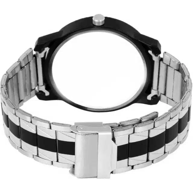 Analog Watch for Men (Silver & Black) (SN-101)