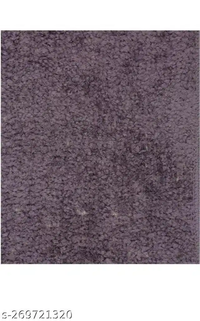 Rectangular Handmade Rug (Dark Grey, 60x40 cm)