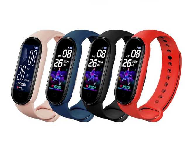 MI-STS M5 Fitnessband Activity Tracker For Unisex  (S-18)